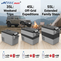 Réfrigérateur de voiture sans fil à réfrigérant écologique R134a R1234yf avec batterie rechargeable 35L 45L 55L, réfrigérateur portable pour le camping et les camions