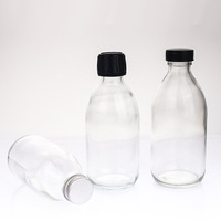 100ml 125ml 150ml 200ml 250ml 300ml 500ml Bouteille en verre oral de haute qualité Bouteilles transparentes pharmaceutiques Sirop Bouteille de sirop contre la toux