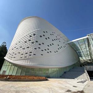 Panneaux muraux extérieurs modernes en bambou et charbon de bois ignifuges, résistants aux intempéries et insonorisants pour bâtiments commerciaux - Product Image 2