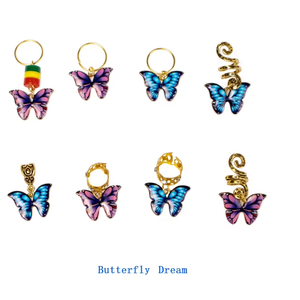 Jiffy <span class=keywords><strong>cheveux</strong></span> perles <span class=keywords><strong>bijoux</strong></span> Dreadlocks cristal métal bobines anneaux or argent pendentifs tresse manchettes Clips Tube perle tresse accessoires - Product Image 5