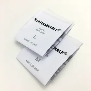 machine for woven label Polyester Label Size Shirt Garment Tags