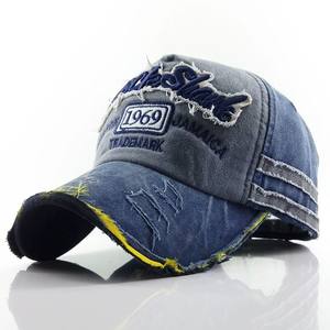 High Quality Unstructured Baseball Caps Custom Embroidery Logo Distressed Cap 6 Panel Baseball Cap - Product Image 1