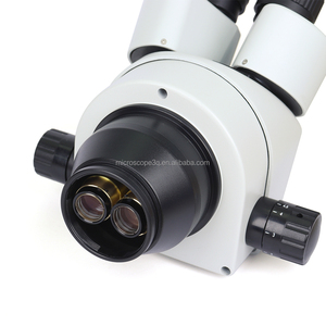 双眼鏡三眼電話修理PCBはんだ顕微鏡ズームステレオ顕微鏡スタンド付き - Product Image 3