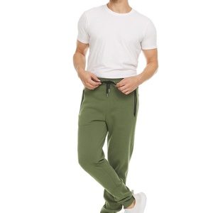 Canvas Spandex/Cotton Casual Mid Waist Loose Fit Men's Sweatpants with Drawstring Closure and Zipper Pocket Autumn - Product Image 5