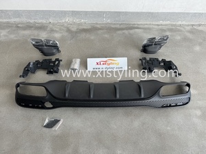 Haute qualité GLE63 diffuseur arrière tuyaux d'échappement pare-chocs arrière pour <span class=keywords><strong>BENZ</strong></span> W166 2015-2018 - Product Image 6