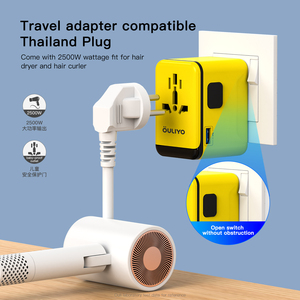 OULIYO A04-HUB65W GAN USB/TYPE-C Transmission de données monde adaptateur de voyage universel <span class=keywords><strong>chargeur</strong></span> rapide - Product Image 6