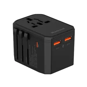 Wontravel-Adaptador de viaje USB, enchufe de pared, cargador rápido, 30W, PD, UE, AUS, Reino Unido, EE. UU.