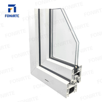 Perfiles y Marcos de PVC UPVC para Ventanas de Doble Hoja con Vidrio - Plástico Ecológico y Duradero