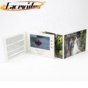 Romotive-tarjetas de invitación de felicitación con impresión personalizada, folleto digital LCD de 7 pulgadas para publicidad de bodas en vídeo - Product Image 2