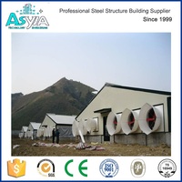 Bâtiment de structure en acier Abri de bétail d'étable deanti-tempête dans un environnement de condition extrême CA