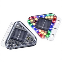 Feux de brouillard solaires anti-collision arrière pour camion, clignotants latéraux haute luminosité à fixation magnétique sans câblage