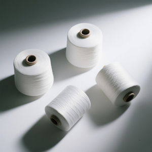 Tái Chế <span class=keywords><strong>30S</strong></span> 100% Polyester Vòng <span class=keywords><strong>Spun</strong></span> Sợi Độ Kiên Trì Cao Nguyên Trắng Đen Cho Công Nghiệp Túi Đóng Cửa Chủ Đề Bao May Sợi - Product Image 2