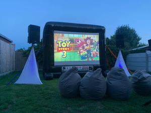 גדול 16ft 20ft פרסום סרט מתנפחים מסך סרט חיצוני מקרן pvc - Product Image 6