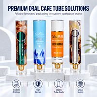 Tube de dentifrice frais sous vide en aluminium-plastique avec bouchon à vis, logo personnalisé, isolant l'air pour prolonger la durée de conservation
