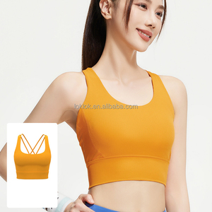 Sujetador Deportivo de Yoga de Alta Sujeción para Mujer, Tirantes Cruzados, Tallas Grandes, Transpirable, Secado Rápido, Servicio Personalizado OEM - Product Image 1