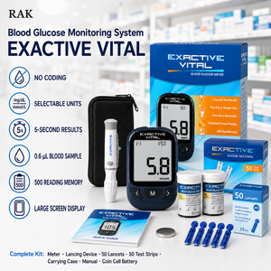Glucomètre Exactive Vital pour la <span class=keywords><strong>mesure</strong></span> du glucose sanguin en mg/dL ou mmol/L, unité optionnelle, glucomètre portable pour la <span class=keywords><strong>mesure</strong></span> du sucre dans le sang à domicile pour les tests <span class=keywords><strong>de</strong></span> <span class=keywords><strong>diabète</strong></span> - Product Image 6