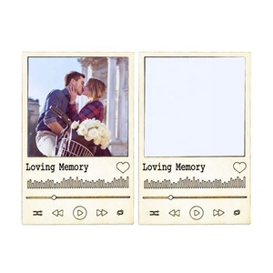 DIY Happy Birthday Album <strong>Cover</strong> Front Page Collecting Loving Memory Song Lyrics Lines Sublimation Merry Christmas Photo <strong>Frame</strong> - Product Image 6