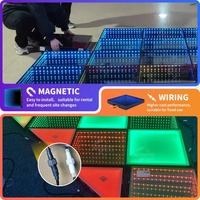 Pista de Baile LED Interactiva Innovadora, Mini Sensorial, Alquiler Modular para DJ, Cubierta Transparente