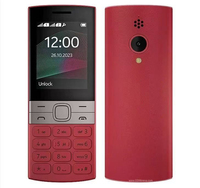 Teléfono Móvil 2023 Desbloqueado de Fábrica, Doble SIM GSM 150, Teclado en Árabe, Ruso, Hebreo, Compatible con Español, Francés, Conectividad BT, Alemán