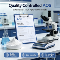 AOS 92% Poudre de Sulfonate d'Alpha-Oléfine de Sodium CAS 68439-57-6, Tensioactif Anionique pour Lessive et Liquide Vaisselle