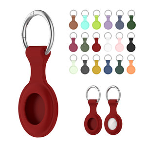Étui de protection anti-perte en silicone souple pour traceur <span class=keywords><strong>GPS</strong></span> d'animaux de compagnie avec crochets porte-clés, compatible avec les AirTags d'Apple, adapté aux enfants - Product Image 1
