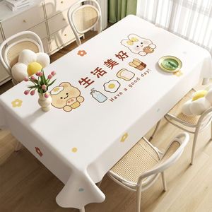 Cute Cartoon Animals Printed PVC <b>Tablecloth</b> <b>Rectangle</b> Waterproof Oilproof Washable Heat Resistant Home Dining Use - Product Image 4