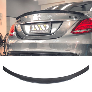 For C-Class W205 4Door Sedan Style Carbon Fiber <b>Rear</b> <b>Spoiler</b> Trunk Wing 2013-2022 - Product Image 1