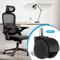 Roulettes de chaise de bureau silencieuses, résistantes à l'usure, en nylon, pour hôpitaux et écoles, fourniture directe d'usine, ODM/OEM disponible