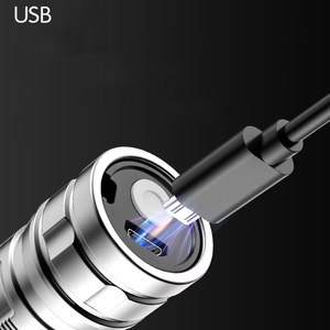 EDC <span class=keywords><strong>LED</strong></span> Đèn pin sạc USB Torch <span class=keywords><strong>mini</strong></span> ánh sáng siêu sáng cầm tay túi ánh sáng đèn flash với ánh sáng bên cho cắm trại - Product Image 5