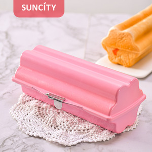 Pink Toast Box Customized Shape With Buckle For Bread Loaf Pans Cake Mold - Product Image 4