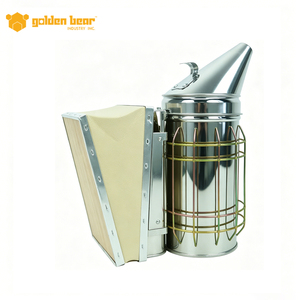 Ahumador de Abejas de Acero Inoxidable Golden Bear S-2(M) con Protector Térmico, 1 Año de Garantía, 0.85 kg, para Equipos de Apicultura - Product Image 1