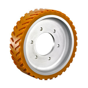 มอเตอร์รถยก AGV แบบอัตโนมัติแกนอลูมิเนียมทำจากโพลียูรีเทนแกนล้อขับอัตโนมัติออกแบบได้ตามต้องการ - Product Image 6