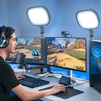 Eclairage annulaire Led pour selfies, 4 pouces, accessoire de bureau, pour pc portable, pour vidéos Youtube et diffusion en direct, Tik Tok