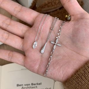Collar de Perlas de Concha Marina de Plata de Ley S925 para Mujer, Diseño de Cadena de Clavícula Único, Exquisito y Fresco, Estilo Clásico - Product Image 1