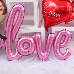 <span class=keywords><strong>Serie</strong></span> del Día de San Valentín amor forma de calor globo de papel de aluminio fiesta helio Mylar globos para decoración del banquete de boda - Product Image 6