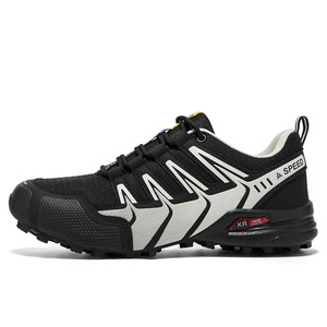 Zapatos de Senderismo para Hombre, Parte Superior de Malla Sintética, Suela de Goma, Entresuela de EVA, Transpirables, Antideslizantes, Acolchados, Ligeros, para Todas las Estaciones - Product Image 5