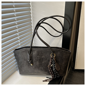 Sac fourre-tout <span class=keywords><strong>de</strong></span> luxe rétro en PU grande capacité pour femme, idéal pour le printemps, à porter à l'épaule ou à la main - Product Image 2