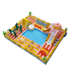 Trampolín <span class=keywords><strong>de</strong></span> jardín inflable al aire libre para niños, castillo inflable inspirado en el parque <span class=keywords><strong>de</strong></span> atracciones para entretenimiento divertido - Product Image 6