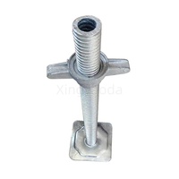 Support de tuyau en acier galvanisé réglable au design moderne, base de béquille d'échafaudage, base à vis en U, haute résistance, pliable