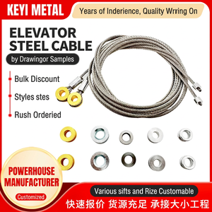 Câble de sécurité en acier galvanisé avec extrémités à boucle, longueur personnalisée disponible, acier inoxydable disponible - Product Image 3