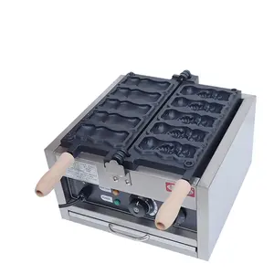 New Product Electric Cat Catching Fish Cartoon Bakery Equipment Factory Price Custom Snack Commercial Waffle Maker Machine