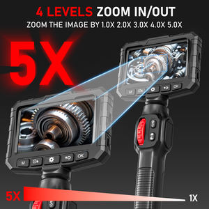 Nuevo modelo U400 360 Dirección 6mm Diámetro 1 metros 4,3 pulgadas Endoscopio industrial para inspección de automóviles Inspección de alcantarillado doméstico - Product Image 4