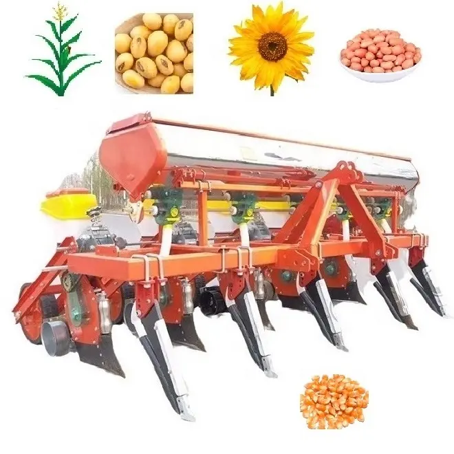 2 3 4 5 6 10 12 Reihen Mais-Maiskörnerpflanzer mit Düngemaschine Maispflanzmaschine Saatgut farm zu verkaufen