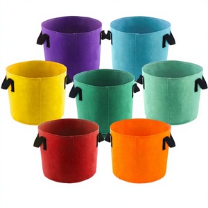 Lot <span class=keywords><strong>de</strong></span> 12 sacs <span class=keywords><strong>de</strong></span> culture en feutre <span class=keywords><strong>pour</strong></span> plantes aquatiques, réutilisables, respirants et portables, avec poignées, <span class=keywords><strong>pour</strong></span> plantes <span class=keywords><strong>de</strong></span> bataille et nénuphars - Product Image 4