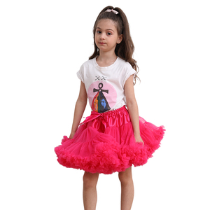 Faldas <span class=keywords><strong>de</strong></span> gasa esponjosa para niñas, tutú rosa, venta al por mayor - Product Image 2