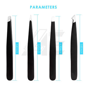 Kit de 3 pinces à épiler en acier inoxydable rose, très vendu, avec étui pour sourcils, pour femmes et hommes / Neuf, directement de l'usine 2026 - Product Image 6