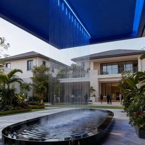 Rideau d'eau extérieur avec éclairage, adapté aux centres commerciaux, aux marchés, faible coût d'entretien, ajout de musique pour la <span class=keywords><strong>fontaine</strong></span> d'eau - Product Image 5