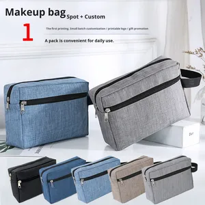 Pochette de rangement polyvalente pour <span class=keywords><strong>homme</strong></span> : <span class=keywords><strong>serviette</strong></span>, maquillage, appareil photo, outils de voyage, trousse à crayons, avec fermeture éclair - Product Image 1