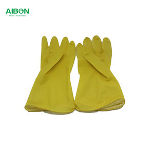 Guantes de Limpieza de Cocina de Látex de Caucho Natural Reutilizables e Impermeables de 40g y 30cm, Antideslizantes para Lavar Platos y Trabajos Domésticos - Product Image 2