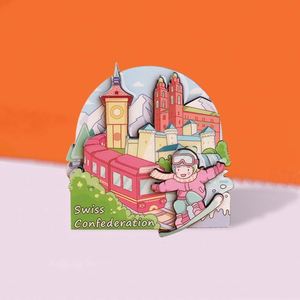 Aimants de réfrigérateur en bois au design moderne et créatif, thème monuments japonais, décoration intérieure, souvenirs, produit promotionnel - Product Image 3